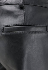 The Frankie Shop Lior Capri Leather Pants Black PAFS21789100BLACK_BLACK_70332338