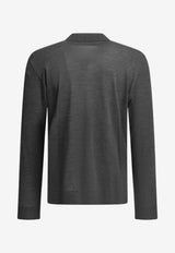 Golden Goose DB Wool Polo Sweater Gray GMP01353P00104160318_f12c7032-2dfe-4dec-ba02-b3500c2caa12