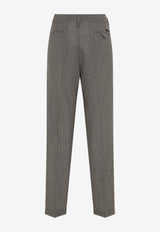 Wool Straight-Leg Pants