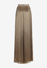 Greer Wide-Leg Metallic Pants
