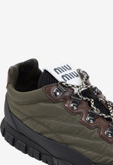 Quilted Nylon Low-Top Sneakers