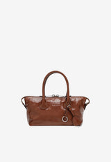 Miu Miu Glossy Vintage Leather Shoulder Bag Brown 5BA338OOO2A44/T_MIU-F0BW5