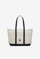 Polo Ralph Lauren Big Pony Logo Tote Bag Beige 405P02124001CO/T_POLOR-CN