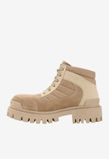Low Combat Canvas Boots