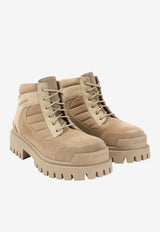 Low Combat Canvas Boots