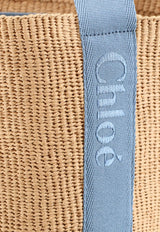 Chloé Woody Basket Tote Bag Beige CHC23AS380L1844J_Ashes Blue_70332467