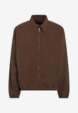 Prada Technical Zip-Up Jacket Brown SGD190OOO199Y/T_PRADA-F0005