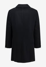 Brunello Cucinelli Single-Breasted Wool Buttoned Coat Blue MV4679039CJC20_21b11aa7-a671-49f2-a03d-a142f984f4a0