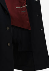 Brunello Cucinelli Single-Breasted Wool Buttoned Coat Blue MV4679039CJC20_21b11aa7-a671-49f2-a03d-a142f984f4a0