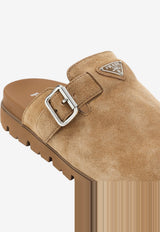 Suede Sabot Mules