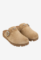 Suede Sabot Mules