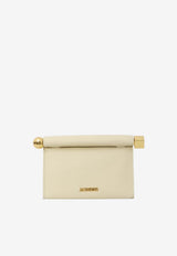 Jacquemus Rond Carré Clutch Bag Ivory BAW00472-AC27L14-115