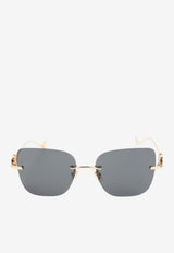 VLogo Oversized Square Sunglasses