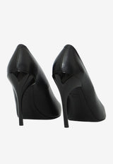 Roger Vivier Choc 100 Nappa Leather Pumps Black RVW83946690-91T-B999