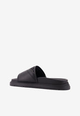 Fendi FF Jacquard Leather Sandals Black 7X1674AF5TF1OOG_NERONERGRIGIO NERO_70026631