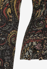 Paisley Print Fitted Top