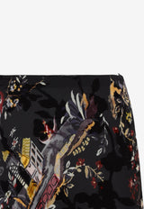 Printed Midi Skirt