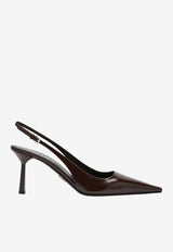 Prada 75 Leather Slingback Pumps Brown 1I673O075055/T_PRADA-F0038