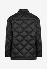 Prada Quilted Buttoned Jacket Black SGD258OOO17YX/T_PRADA-F0002