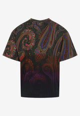 Paisley Print Degrade T-shirt