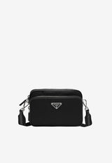 Prada Triangle Logo Crossbody Bag Black 2VH170XOO2DMH/T_PRADA-F0002