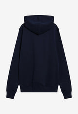 AMI PARIS Ami De Coeur Hooded Sweatshirt Blue BFUSW235U730/T_AMI-430