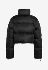 Prada Cropped Puffer Jacket Black 29D056OOO1WQ8/T_PRADA-F0002