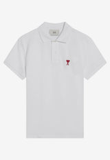AMI PARIS Ami De Coeur Polo T-shirt White BFUPL001760/T_AMI-100