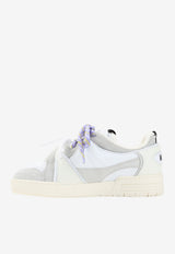 Leather and Suede Low-Top Sneakers