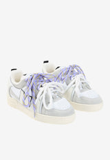Leather and Suede Low-Top Sneakers