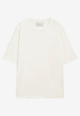 AMI PARIS Ami De Coeur Oversized T-shirt Ivory UTS357726/T_AMI-185