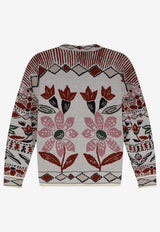 Farm Rio Ainika Embroidered Knit Cardigan Multicolor 35615325233_AINIKARUSTICFLOWERSWINTERWHITE_70332811