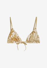 Eres Hamac Printed Bikini Top Yellow 032607VOYAGE_Gold_70332654