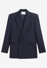 The Frankie Shop Monterey Wool-Blend Blazer Blue BLFS21980312DARKNAVY_Darknavy_70333817
