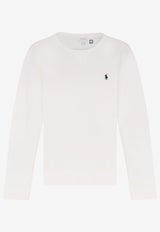 Polo Ralph Lauren Long-Sleeved Logo T-shirt White 710961139500_WHITE_70333916