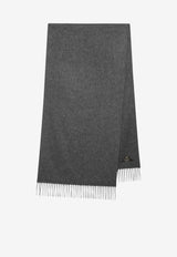 Loro Piana Grande Unita Cashmere Fringed Scarf Gray FAO3774WS/T_LORO-M006