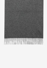 Loro Piana Grande Unita Cashmere Fringed Scarf Gray FAO3774WS/T_LORO-M006