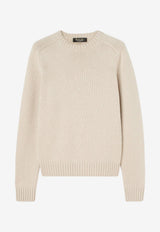 Loro Piana Parksville Cashmere Knit Sweater Beige FAM9054WS/T_LORO-A193