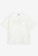 Golden Goose DB Kids Girls Signature Star Print T-shirt White GKP02815P002698/T_GOLDE-11560