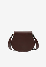 Chloé Marcie Saddle Grained Leather Bag Brown CHC24AS679I31/T_CHLOE-27M
