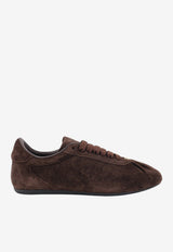 Dolce & Gabbana Soft Ballet Suede Leather Sneakers Brown CK2485A058180081_EBANO1_70013801