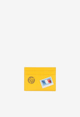 Printed Stamps Leather Cardholder
