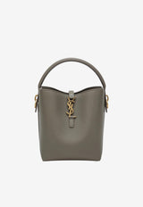Saint Laurent Le 37 Grained Leather Bucket Bag Taupe 860942AAF20/S_YSL-1799