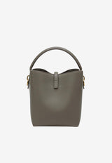 Saint Laurent Le 37 Grained Leather Bucket Bag Taupe 860942AAF20/S_YSL-1799