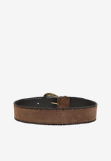 Paisley Suede Belt