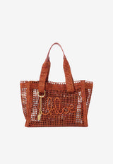 Chloé Summer Banana East-West Tote Bag Brown CH26US904P0826M_ClayBrown_70332183