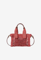 Chloé Mini Summer Banana Raffia Top Handle Bag Red CH26AP286P08646_Gingerred_70332777