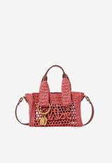 Chloé Mini Summer Banana Raffia Top Handle Bag Red CH26AP286P08646_Gingerred_70332777