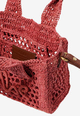 Chloé Mini Summer Banana Raffia Top Handle Bag Red CH26AP286P08646_Gingerred_70332777