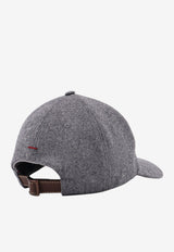 Brunello Cucinelli Logo Baseball Cap Gray M038P9850CGQ69_GRIGIOMEDIOBROWN_70014740
